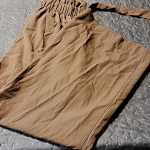 Blu Pepper wide leg Crops taupe medium